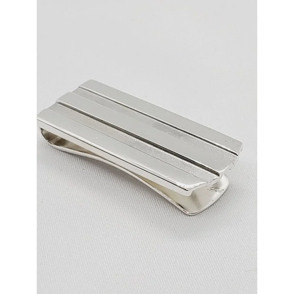 Tiffany & Co Sterling Silver 925 1995 Atlas Groove Money Clip